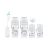 NUK Perfect Match Newborn Set – Baby Bottles & Dummy for 0+ Months - Cotton