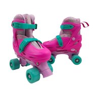 2 in 1 - 4 Wheel Roller Skate or In-Line Skate Adjustable