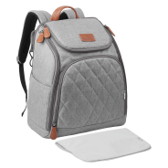 Totes Babe Montana Diaper Backpack - Grey