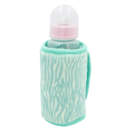 USB Bottle Warmer Animal Print Mint