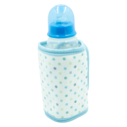 USB Bottle Warmer Polka Dots Blue