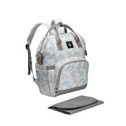 Totes Babe Alma Diaper Backpack Leafy - Grey