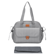 Totes Babe Popcorn Diaper Tote Bag - Grey