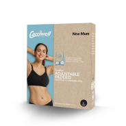Seamless Padded Nursing Bra-Black-Large