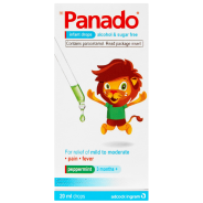 Pain & Fever Relief Drops Paracetamol Infant Tartrazine Free 20ml