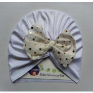 Sequined Turban White