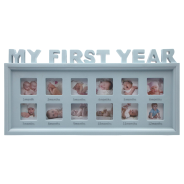My First Year Photo Frame - Blue