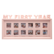 My First Year Photo Frame - Pink