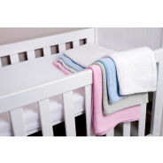 Snuggletime Cellular Blanket Cot - Pink - 90 x 110cm