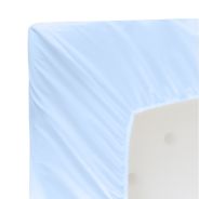 Snuggletime Stay Safe Fitted Sheet - Std Campcot - Blue - 66 x 94cm