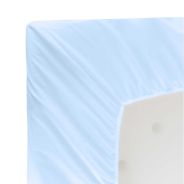 Snuggletime Safe Fitted Sheet - Lrg Campcot - Blue - 72 x 104cm