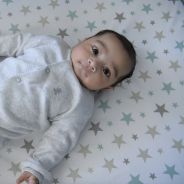 Snuggletime Stay Safe Fitted Sheet – Std Cot - Stars - 55 x 117cm