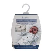 Cotton Knit Swaddling Sleep Pod - Raccoon
