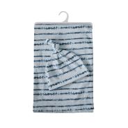 Swaddling Blanket and Hat Set - Blue