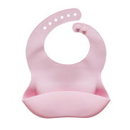 Snuggletime - Silicone Bib with Food Pouch - Pink