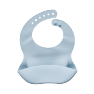 Snuggletime - Silicone Bib with Food Pouch - Blue