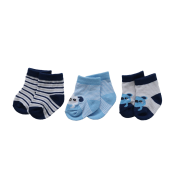 Snuggletime Socks 3pk - Blue - 0 to 6 months
