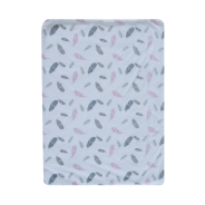 Snuggletime Mink Sherpa Blanket - Pink Feather - 75 x 100cm