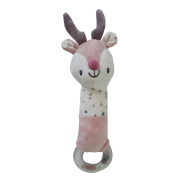 Back to Nature Squeaker & Ring Rattle Toy - Reindeer