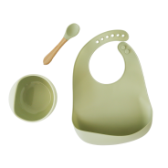 Silicone Feeding Set 3pc - Green