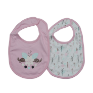 Snuggletime Bibs 2PK - Pink Flower
