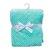 Bonbebe Waffle Fleece Blanket-Aqua
