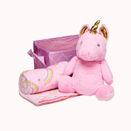 Lunakins Blanket & Plush Toy Storage Gift Box - Pink (3pcs)