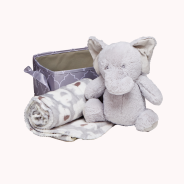 Lunakins Blanket & Plush Toy Storage Gift Box - Grey (3Pcs)