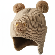 Babies R Us - Cream Pom Pom Beanie
