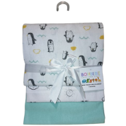 Bonbebe Flannel Receivers (3 Pack) - Penguin