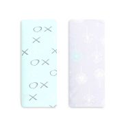 Infancie Bamboo Jersey Wraps 2 Pack - Grey