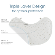 2-In-1 Burp Cloth & Bib - Blue