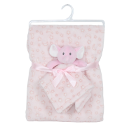 Lunakins Baby Blanket and Comforter - Pink Moon and Stars