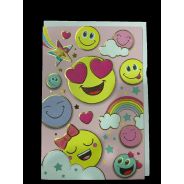 Rainbow & Emoji Greeting Card