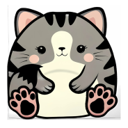Greetings Card - Chonky Cat Card