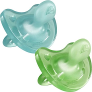 2pk Soother Physio Soft 6-12m -Boy