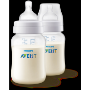 PHILIPS AVENT ANTI-COLIC BOTTLE (260ML) FLOW 2 TEAT - 1M+ 