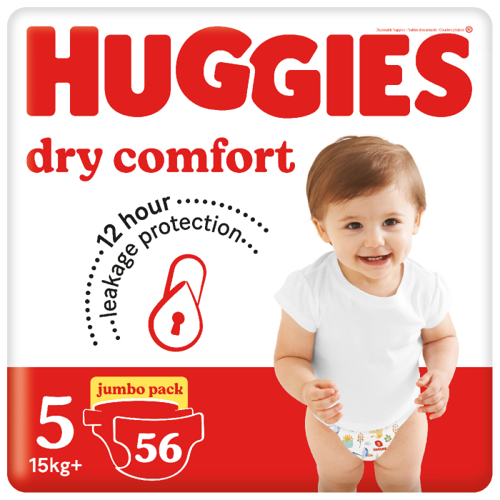 Buy the Dry Comfort Nappies Size 5 Jumbo Pack 56'S from Babies-R-Us Online