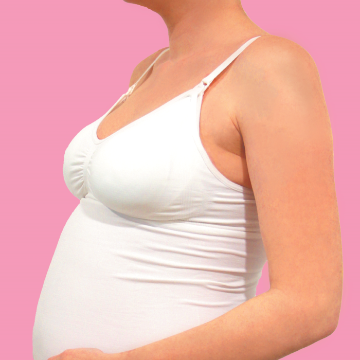 Maternity Feeding Vest White - Medium