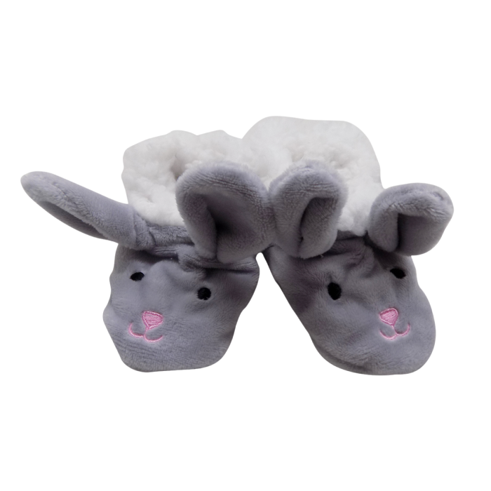 Baby Bunny Slippers - Grey | Babies R 
