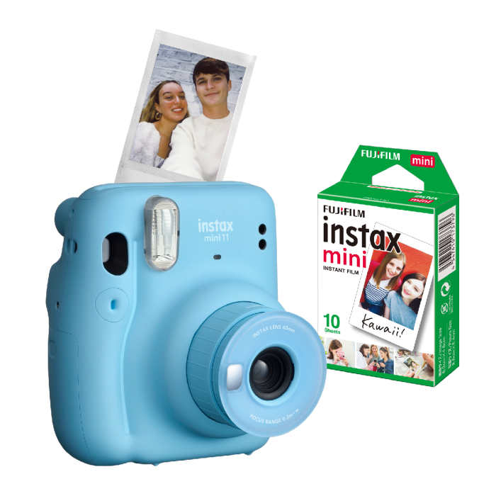 Buy the Instax Mini 11 Sky Blue Camera  Film from Babies-R-Us Online |  Babies R Us Online