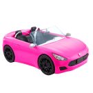 Barbie Convertible 2-Seater Vehicle, Pink Car with Rolling Wheels