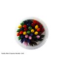 Teddy Wax Crayons Bucket 40pc