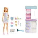 Barbie Ice Cream Shop Playset  With Ice Cream Making Feature & Realistic Play Pieces