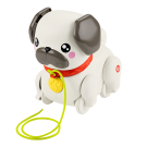 Fisher-Price Baby & Toddler Pull Toy FP Pets Walk-The-Pup-Pug with Motion & Sounds