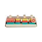 Fisher-Price Toddler Sorting Toy Wooden Shape Stacker, 13 Wood Pieces 