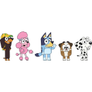 Crocs Bluey Themed Jibbitz - 5 Pack