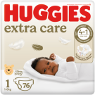 Huggies Extra Care Value Pack - Size 1 (76s)