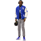  Barbie Signature LeBron James Kenbassadors Doll Collectible with Varsity Bomber Jacket Outfit & Accessories Including Headphones, Sunglasses, & More, HRM33