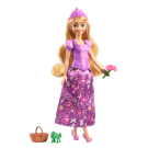 Mattel Disney Princess Toys, Rapunzel Fashion Doll with 2 Looks, 9 Accessories, 2 Snap-On Bodices & 2 Skirts, 2-in-1 Stories Inspired by Disney Tangled